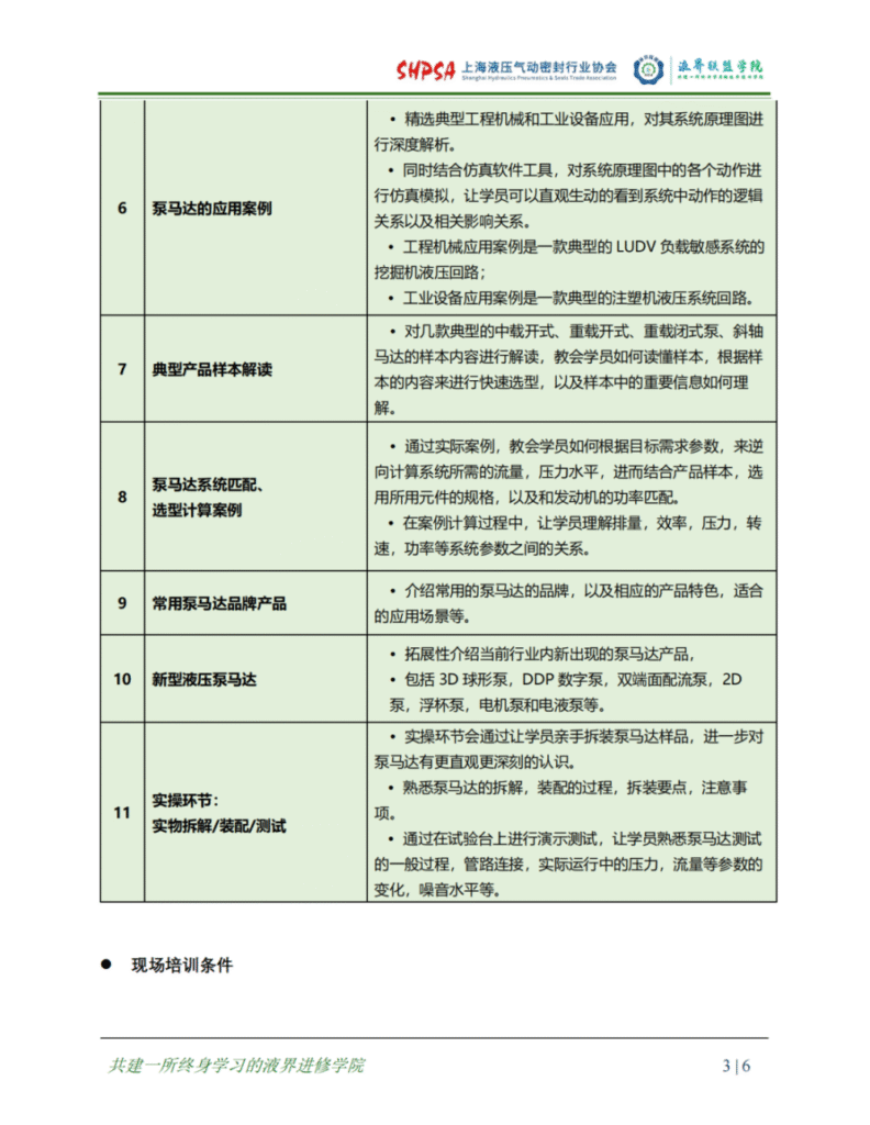 【培训通知】液压泵马达应用技术集训营 · 培训通知丨8月18~23 上海开班