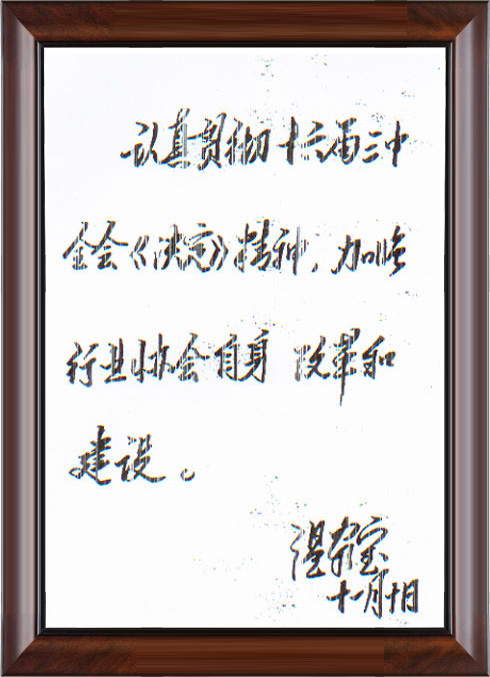 领导题词